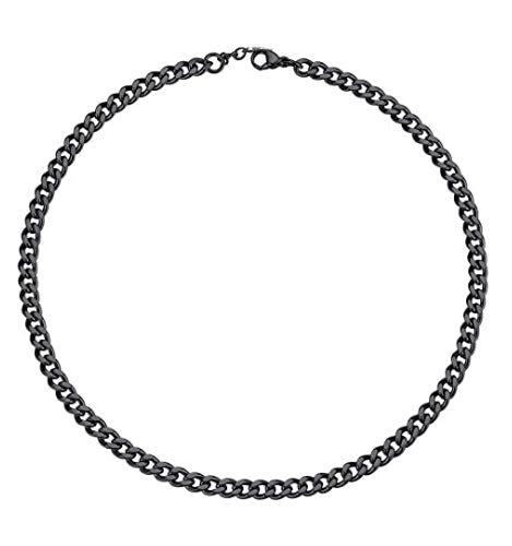 Tennis Chain - 4mm - Men's Black Studded Chain - JAXXON